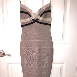 NWT Herve Leger Strapless Dress